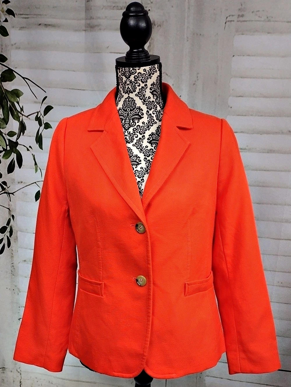 Talbots Petites Blazer in Orange Size 12P